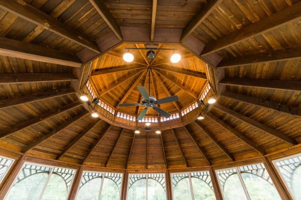 Vaulted ceiling in a gazebo remodel by Spears Design Build Group