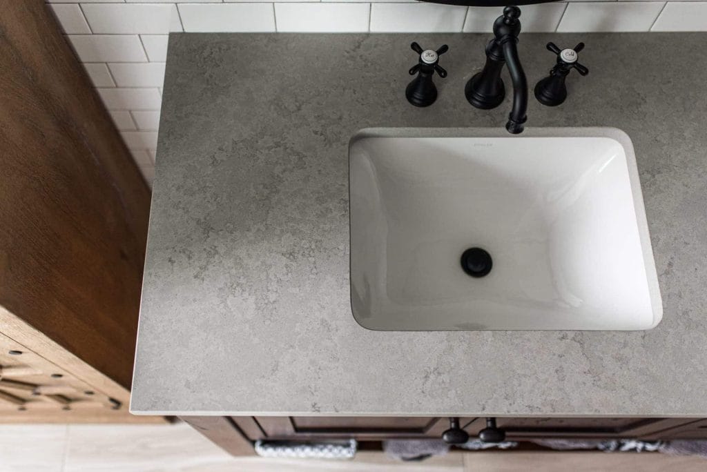 faucet, sink, countertop