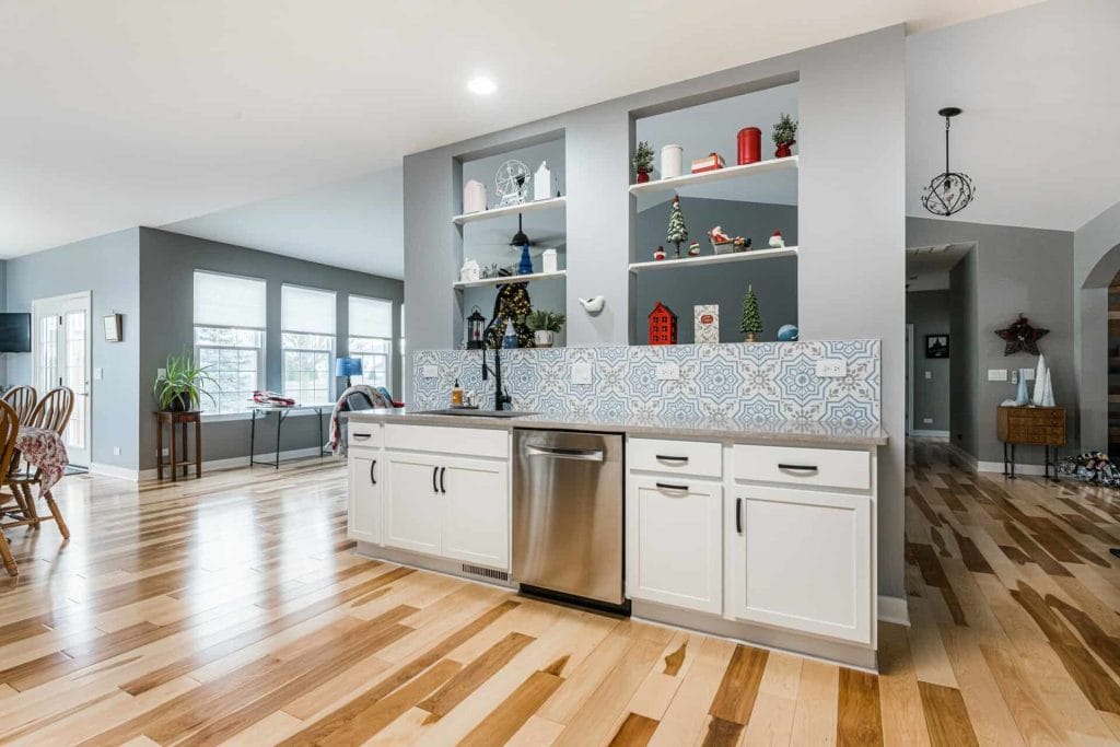 dekalb log home kitchen remodel