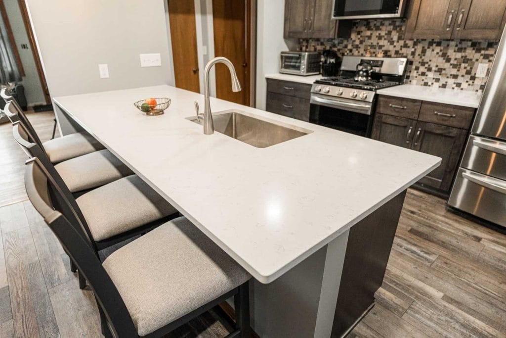 kitchen island with seating