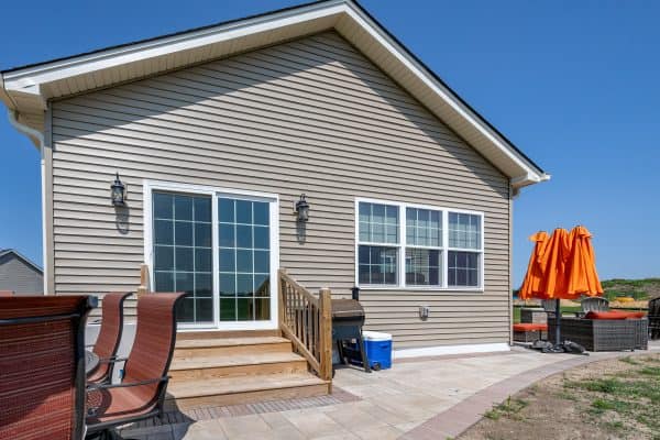 outdoor space sliding door inside
