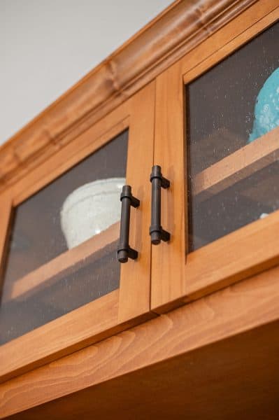 clear doors on cabinets