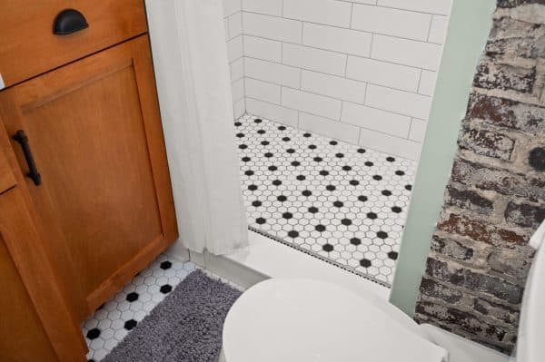 shower wall and floor tile