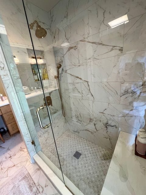 Guest Bathroom Remodel Shower - Ken Spears