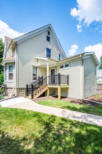 outdoor view to addition