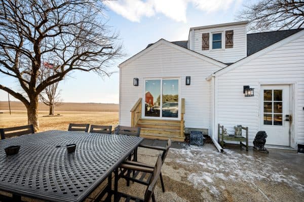 sliding glass door for natural light