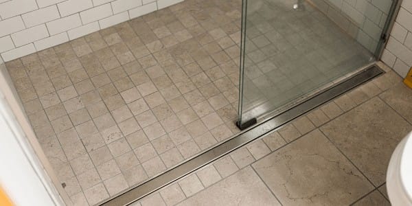 curbless shower entry