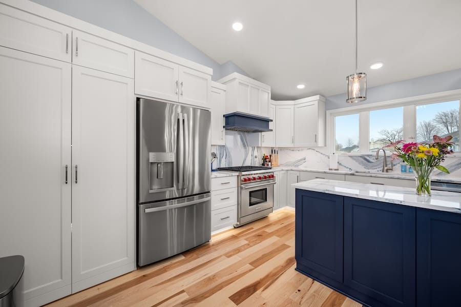 view of kitchen with pantry door closed