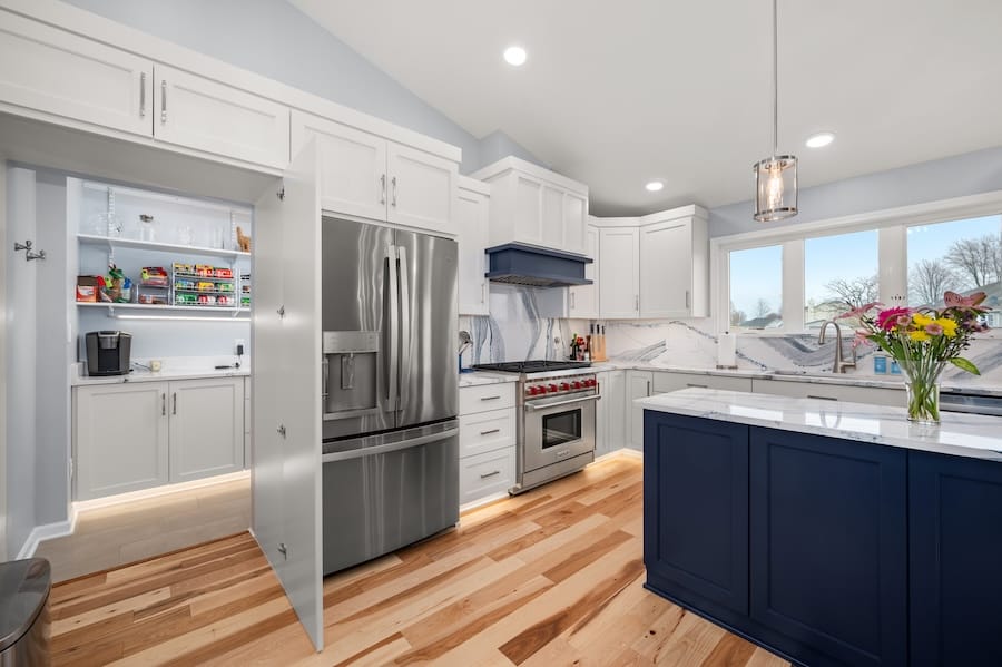 view of kitchen with pantry door open